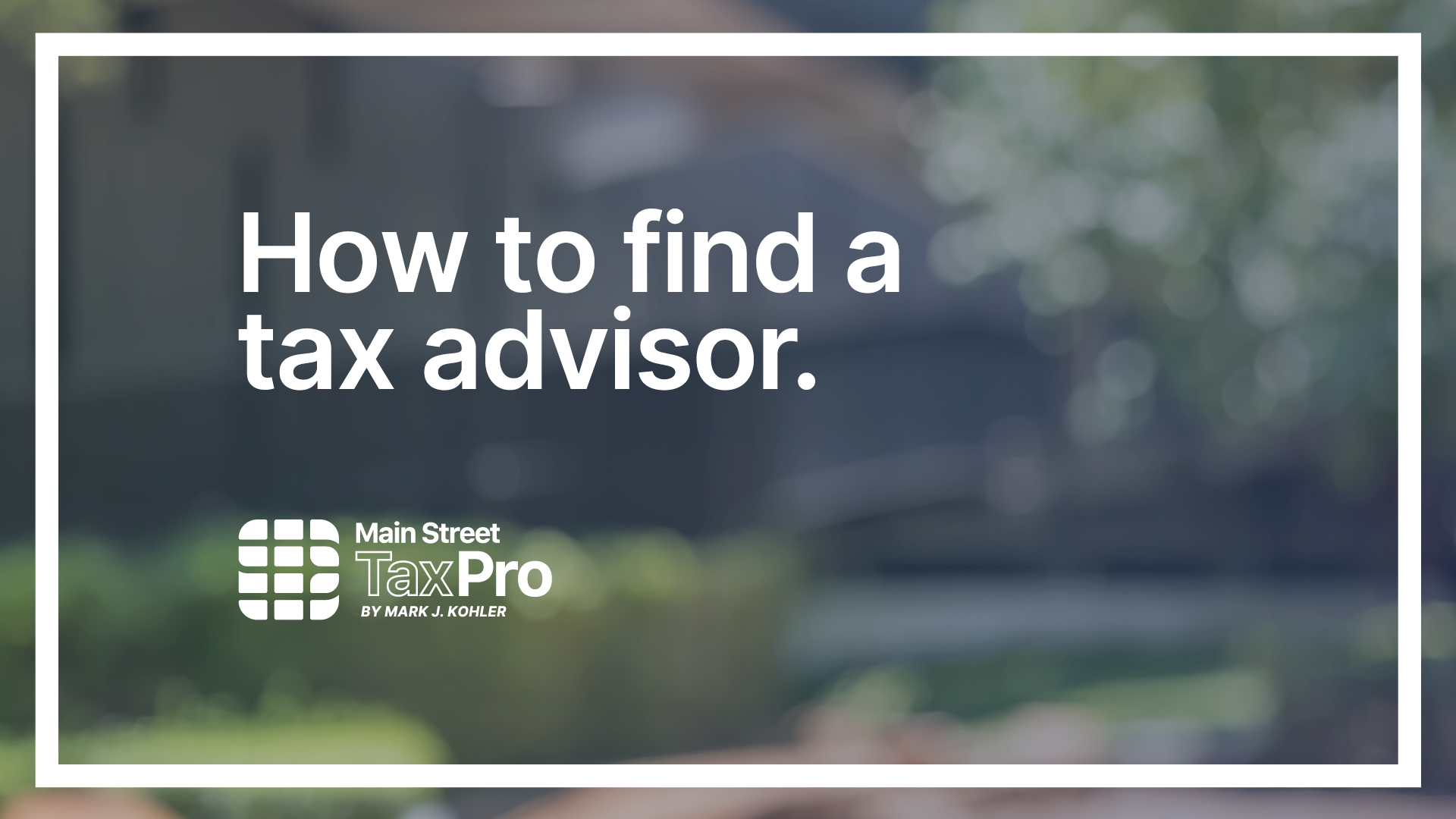 Main Street Tax Advisor Network